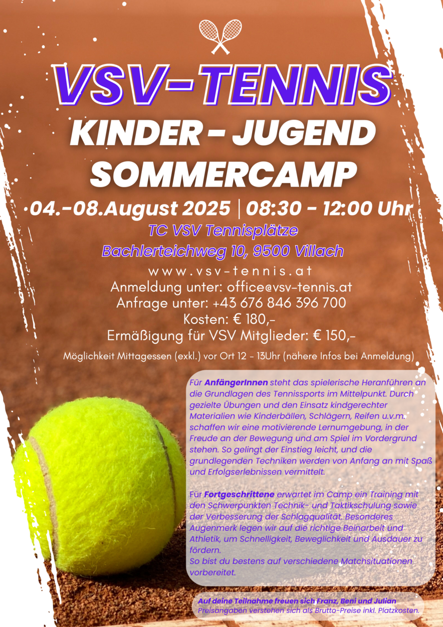 Tenniscamp für Kinder beim TCVSV